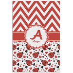 Ladybugs & Chevron Poster - Matte - 24x36 (Personalized)