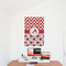 Ladybugs & Chevron 24x36 - Matte Poster - On the Wall