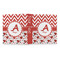 Ladybugs & Chevron 3 Ring Binders - Full Wrap - 1" - OPEN OUTSIDE