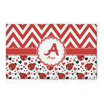 Ladybugs & Chevron 3' x 5' Indoor Area Rug (Personalized)