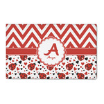 Ladybugs & Chevron 3' x 5' Patio Rug (Personalized)