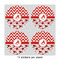 Ladybugs & Chevron 4" Multipurpose Round Labels - Sheet