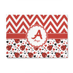 Ladybugs & Chevron 4' x 6' Indoor Area Rug (Personalized)