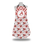 Ladybugs & Chevron Apron w/ Name and Initial