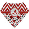 Ladybugs & Chevron Bandana Folded Flat