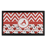 Ladybugs & Chevron Bar Mat - Small (Personalized)