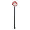 Ladybugs & Chevron Black Plastic 5.5" Stir Stick - Round - Single Stick