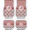 Ladybugs & Chevron Car Floor Mats Set (2F + 2B)