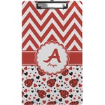 Ladybugs & Chevron Clipboard (Legal Size) (Personalized)