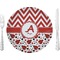 Ladybugs & Chevron Dinner Plate