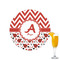 Ladybugs & Chevron Drink Topper - Small - Single with Drink