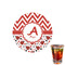 Ladybugs & Chevron Drink Topper - XSmall - Single with Drink