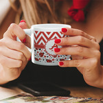 Ladybugs & Chevron Double Shot Espresso Cup - Single (Personalized)