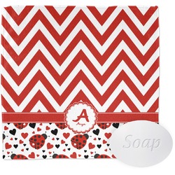 Ladybugs & Chevron Washcloth (Personalized)