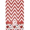 Ladybugs & Chevron Finger Tip Towel - Full View