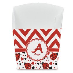 Ladybugs & Chevron French Fry Favor Boxes (Personalized)