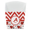 Ladybugs & Chevron French Fry Favor Box - Front View