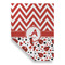 Ladybugs & Chevron Garden Flags - Large - Double Sided - FRONT FOLDED