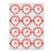 Ladybugs & Chevron Icing Circle - Small - Set of 12