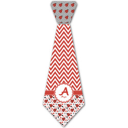 Ladybugs & Chevron Iron On Tie - 4 Sizes w/ Name and Initial