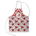 Ladybugs & Chevron Kid's Apron - Small (Personalized)