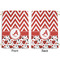 Ladybugs & Chevron Large Laundry Bag - Front & Back View