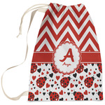 Ladybugs & Chevron Laundry Bag - Large (Personalized)