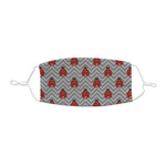 Ladybugs & Chevron Kid's Cloth Face Mask - XSmall