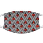 Ladybugs & Chevron Cloth Face Mask (T-Shirt Fabric)