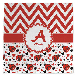 Ladybugs & Chevron Microfiber Dish Towel (Personalized)