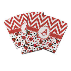 Ladybugs & Chevron Party Cup Sleeve (Personalized)