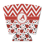 Ladybugs & Chevron Party Cup Sleeve - with Bottom (Personalized)