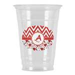 Ladybugs & Chevron Party Cups - 16oz (Personalized)