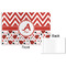 Ladybugs & Chevron Disposable Paper Placemat - Front & Back