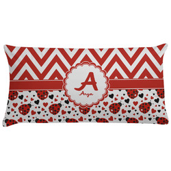 Ladybugs & Chevron Pillow Case - King (Personalized)