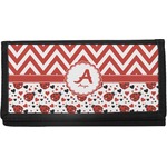 Ladybugs & Chevron Canvas Checkbook Cover (Personalized)