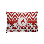 Ladybugs & Chevron Pillow Case - Standard (Personalized)