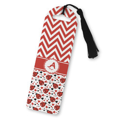 Ladybugs & Chevron Plastic Bookmark (Personalized)