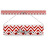 Ladybugs & Chevron Plastic Ruler - 12" (Personalized)