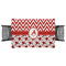 Ladybugs & Chevron Rectangular Tablecloths - Top View