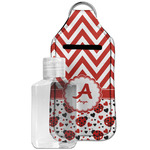 Ladybugs & Chevron Hand Sanitizer & Keychain Holder - Large (Personalized)