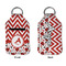 Ladybugs & Chevron Sanitizer Holder Keychain - Small APPROVAL (Flat)