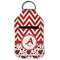 Ladybugs & Chevron Sanitizer Holder Keychain - Small (Front Flat)