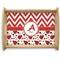 Ladybugs & Chevron Serving Tray Wood Large - Main