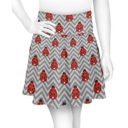 Ladybugs & Chevron Skater Skirt - X Small