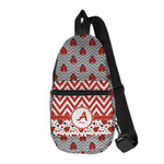 Ladybugs & Chevron Sling Bag (Personalized)