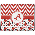 Ladybugs & Chevron Large Gaming Mouse Pad - 12.5" x 10" (Personalized)