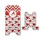 Ladybugs & Chevron Stylized Phone Stand - Front & Back - Large