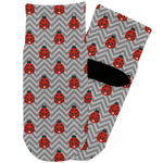 Ladybugs & Chevron Toddler Ankle Socks