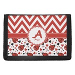 Ladybugs & Chevron Trifold Wallet (Personalized)